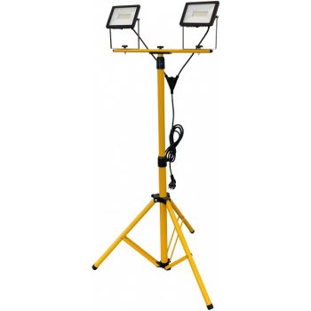 230V 2X50W LED PROZEKTOR+STATIIV 2X4000LM 4000K IP65 KOBI