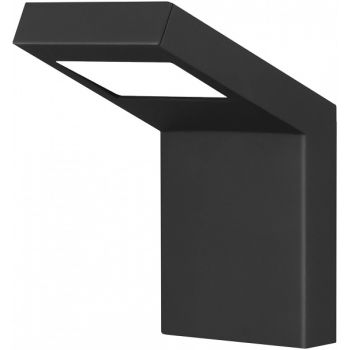 230V VÄLISVALGUSTI SEINALE LED INDUO MUST 10W 4000K. 400LM 160X100MM IP44 KOBI