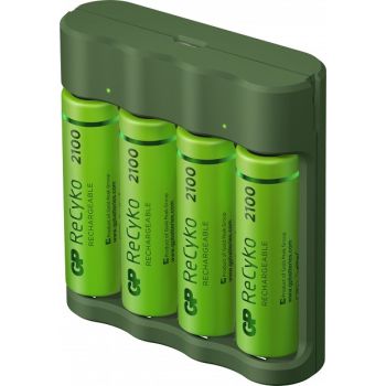 GP AKUPATAREI LAADIJA AA/AAA+4XAA 2100MAH