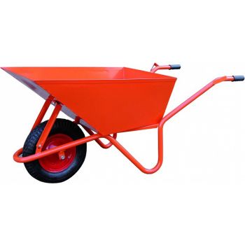 1-RATTAGA BETOONIKÄRU/AIAKÄRU TÖÖSTUSLIK. 100L KANDEVÕIMEGA 200KG 150X62X61CM