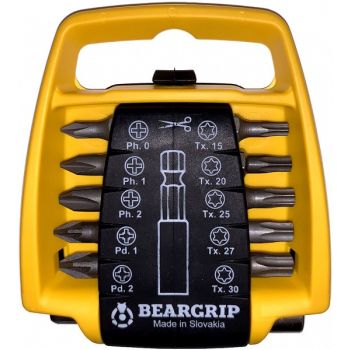 11-OS. TRELLIOTSIKUTE KOMPLEKT PH0.1.2 PZ1.2 T15.20.25.27.30 BEARGRIP