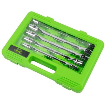 6-OS. KARDAANPADRUNVÕTMETE KOMPL. 12-KANT. PLASTKOHVRIS. 8-19MM JBM