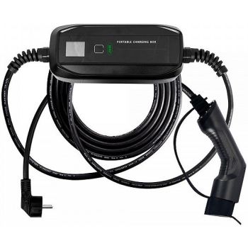 ELEKTRIAUTO MOBIILNE LAADIMISJAAM 16A/3.68KW. KAABEL TYPE2. LED + DISPLEI. IP66 JBM