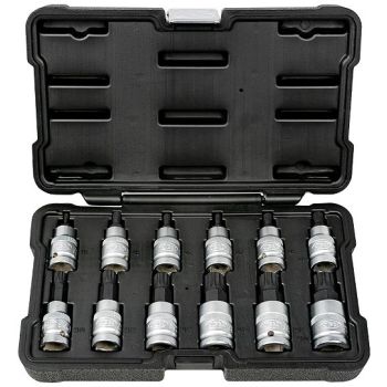 12-OS. 1/2" 12-TÄHIK XZN PADRUNOTSIKUTE KOMPL. M4-M20 JBM