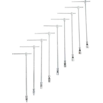 7-OS. KARDAANIGA T-KÄEPIDE PADRUNVÕTMETE KOMPL. 7-19MM JBM