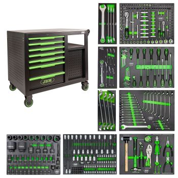 TOOL CART 7 FRONT DRAWERS 4 SIDE DRAWERS - ASSEMBLED