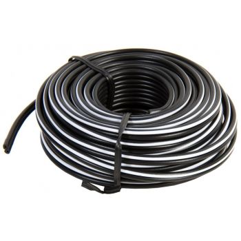 KÕLARIJUHE 2X1.5MM 10M IP VALGE/MUST