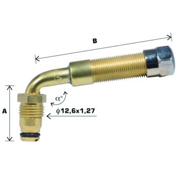 TL-VENTIIL TÖÖSTUSR. V5-04-1 / TRJ650. PAINUT. NURK 80. L=27+80MM. AVA 20.5