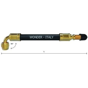 VENTIILIPIKENDUS. KUMMIST. NURK 90. 370MM (WONDER 4350)