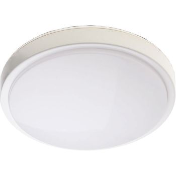 230V LED PLAFOON/VALGUSTI TAURUS. VALGE 27W 120° 1750LM 4000K Ø350 IP44 KOBI