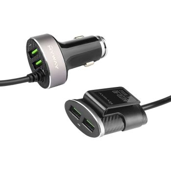 USB LAADIJA 2+2 PESAGA 12/24V 5.1A CARMOTION
