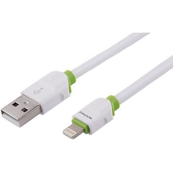 LAADIMISJUHE SILIKOON USB - LIGHTNING/APPLE 200CM WAYME