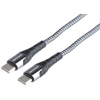 LAADIMISJUHE PÕIMITUD USB-C/USB-C - MAX.65W 200CM WAYME
