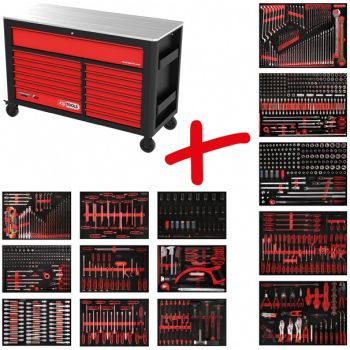 950-OS. TÖÖRIISTAKÄRU TÖÖRIISTADEGA PERFORMANCEPLUS P45 14-SAHTLIGA KS TOOLS