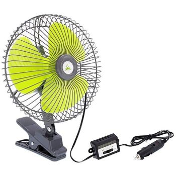 SALONGI VENTILAATOR KLAMBRIGA 12V/21W D=200MM 1.2M JUHTMEGA CARMOTION