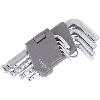 9-OS. L-KUUSKANTVÕTM. KOMPL. 1.5-10MM KUULOTS 130MM CARMOTION