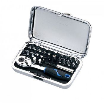 CHROME+ TOOL KIT. RATCHET SPANNER. 31PCS