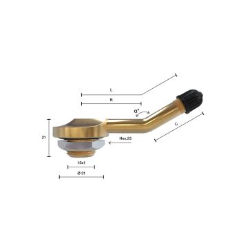 TL-VENTIIL VEOAUTO/HAAGIS V3-16-1 (65MSF) AVA=20.5. L=36+29MM. PAINUTATUD