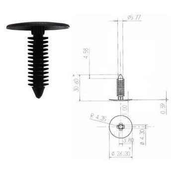 TÜÜBEL POLSTRILE 6-8.5MM 1TK DOBMAR