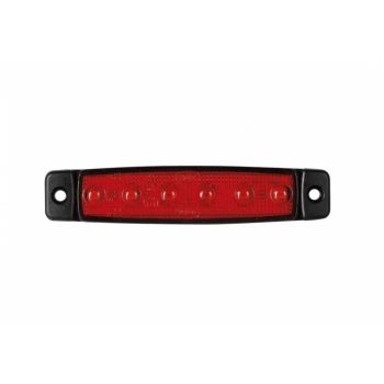 KÜLJETULI PUNANE. PIKK. 6-LED 96X20X6.4MM 24V 560.07