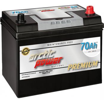 ARCTIC POWER PREMIUM AKU SMF 70AH 261X175X190 540A (EN) -/+