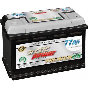 ARCTIC POWER PREMIUM AKU EFB/SMF 77AH 275X175X190 750A (EN) -/+ START & STOP (THERMO KING)
