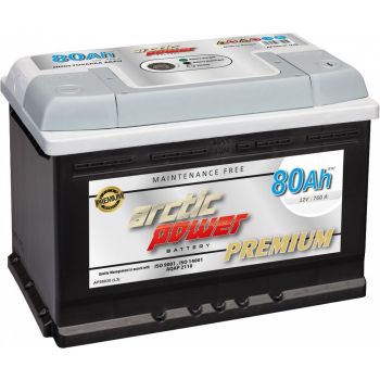 ARCTIC POWER PREMIUM AKKU SMF 80AH 275X175X190 800A (EN) -/+ MAGIC EYE
