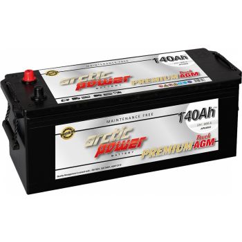 ARCTIC POWER PREMIUM TRUCK AGM 140AH SMF AKU 513X178X195/220 800A +/-