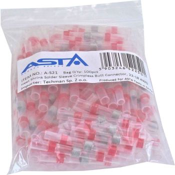 TINAGA TERMOKAHANEVAD JÄTKU JUHTMEOTSAD 100TK. 0.5-1.0MM²/ 1.3-2.7MM ASTA