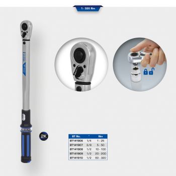 3/8" MOMENTVÕTI 5-50NM. 36H BRILLIANT TOOLS