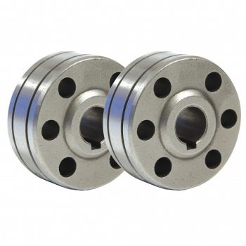 SET OF 2 DRIVE ROLLS TYPE B - Ø 0.8/1 - ALUMINIUM