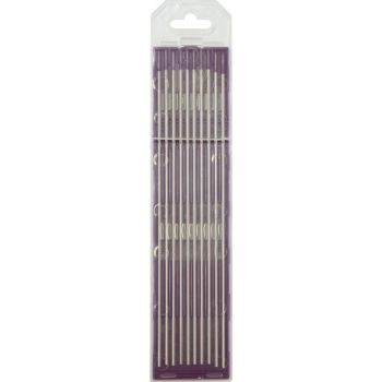 10 ELECTRODES - TUNGSTEN E3 Ø2.4 - PURPLE (AC/DC - ALUMINIUM/STEEL) GYS