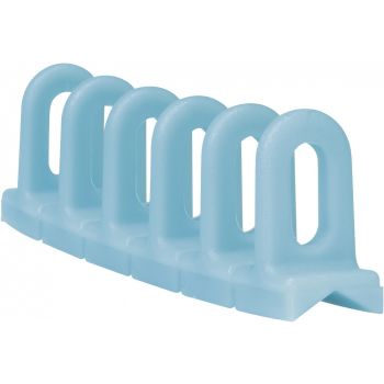 3 LIGHT BLUE ANGLE PLASTIC RING BARS 6X22X156MM KIT