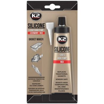 K2 SILICONE RED SILIKOONHERMEETIK PUNANE +350°C 85G/TUUB