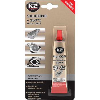 K2 SILICONE RED SILIKOONHERMEETIK PUNANE +350°C 21G/TUUB