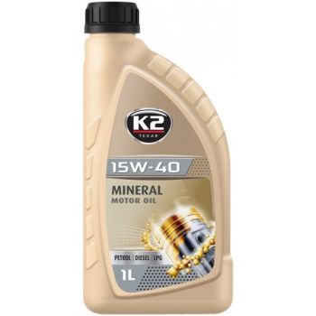 K2 TEXAR 15W40 MINERAL SL/CF/CF-4 1L (MINERAAL)