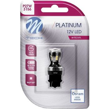 12V/24V P27W LED PIRN 3.9W 3156 CANBUS PLATINUM BLISTER 1TK (OSRAM LED) M-TECH