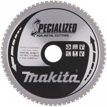 SAEKETAS 185X30.T70 1.7MM -10° METALLPLAAT MAKITA