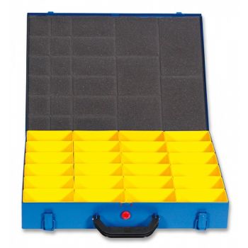 KAUBIKUTE MOODULSÜSTEEM. TÖÖRIISTAKOHVER 24-PLASTIKKARBIGA 440X330X66MM