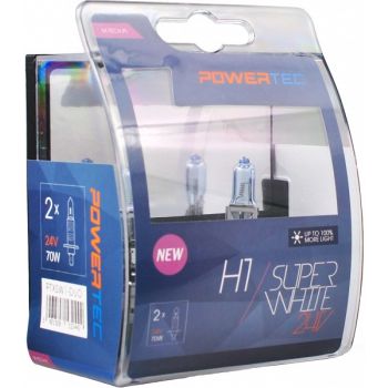 24V H1 PIRN 70W P14.5S SUPER WHITE +100% 2TK M-TECH