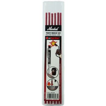 GRAFIITSÜDAMIK PUNANE 6TK TRADES-MARKER® DRY