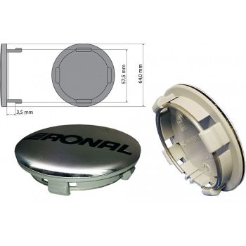 KAPSEL RONAL. 64/58 MM. ALU. MUST LOGO (R44/48T/51T/52T/54/55/58)