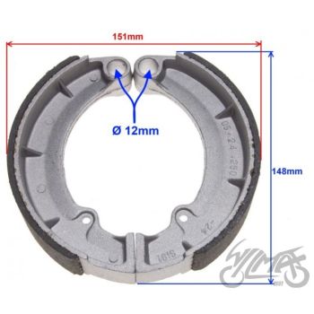 Piduriklotsid tagumised MZ 18’’ TAI