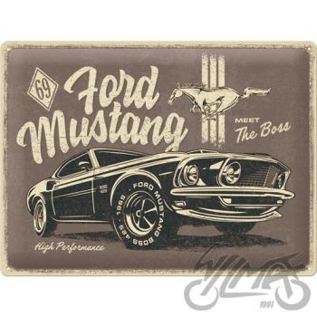 TINNIMÄRK 30x40 FORD MUSTANG THE BOSS 23311