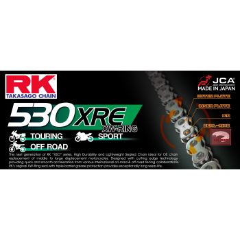 RK 530XRE XW-ringchain +CLF(rivet l.)