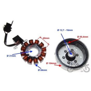 Süütemähis koos magneetoga Piaggio ZIP 50 4T