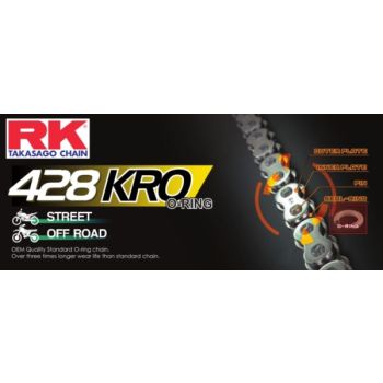 RK GS428KRO O-ringchain Gold +CL (Commect.link)\r\n