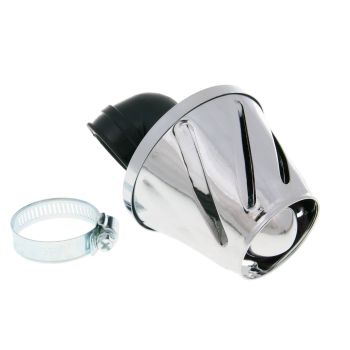 air filter Helix power 28-35mm carburetor connection (adapter) chrome