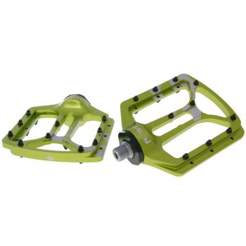 n8tive flat pedal NOAX V.1 cold forged - green