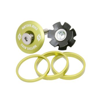 n8tive spacer kit with headset cap - green